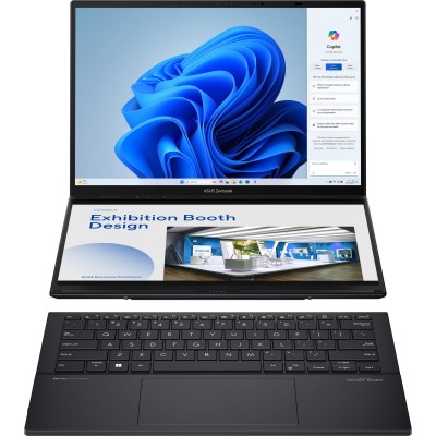 Ноутбук ASUS Zenbook DUO UX8406CA-QL214X 14" FHD OLED, Intel Ultra 7 255H, 32GB, F2TB, UMA, Win11P, Сірий Ноутбук ASUS Zenbook DUO UX8406CA-QL214X 14" FHD OLED, Intel Ultra 7 255H, 32GB, F2TB, UMA, Win11P, Сірий