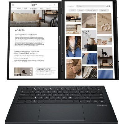 Ноутбук ASUS Zenbook DUO UX8406CA-QL214X 14" FHD OLED, Intel Ultra 7 255H, 32GB, F2TB, UMA, Win11P, Сірий Ноутбук ASUS Zenbook DUO UX8406CA-QL214X 14" FHD OLED, Intel Ultra 7 255H, 32GB, F2TB, UMA, Win11P, Сірий