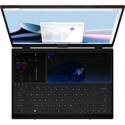 Ноутбук ASUS Zenbook DUO UX8406CA-QL214X 14" FHD OLED, Intel Ultra 7 255H, 32GB, F2TB, UMA, Win11P, Сірий Ноутбук ASUS Zenbook DUO UX8406CA-QL214X 14" FHD OLED, Intel Ultra 7 255H, 32GB, F2TB, UMA, Win11P, Сірий