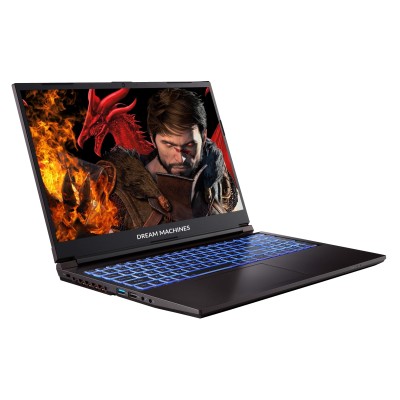 Ноутбук Dream Machines RG2050-15 15.6FHD IPS, Intel i7-13620H, 32GB, F1TB, NVD2050-4, DOS, чорний (RG2050-15UA26)
