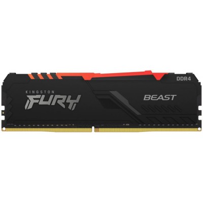 Пам'ять ПК Kingston DDR4 16GB 3200 FURY Beast RGB (KF432C16BB12A/16)