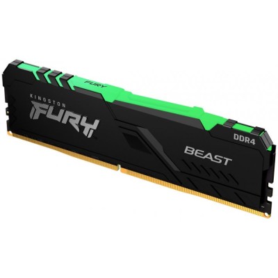 Пам'ять ПК Kingston DDR4 16GB 3200 FURY Beast RGB (KF432C16BB12A/16)