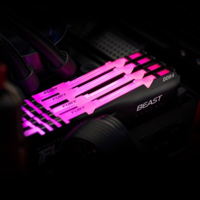 Пам'ять ПК Kingston DDR4 16GB 3200 FURY Beast RGB (KF432C16BB12A/16)