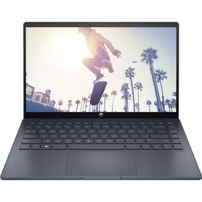 Ноутбук HP Pavilion x360 14-ek2004ua 14" FHD IPS Touch, Intel 5-120U, 16GB, F512GB, UMA, DOS, синій