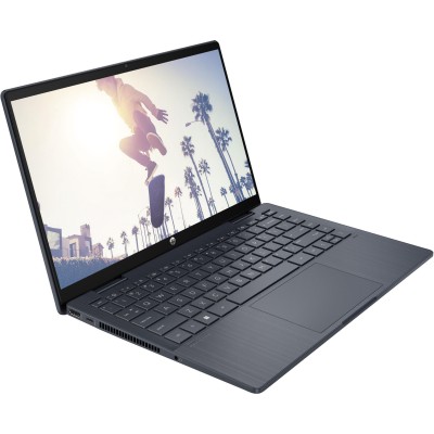 Ноутбук HP Pavilion x360 14-ek2004ua 14" FHD IPS Touch, Intel 5-120U, 16GB, F512GB, UMA, DOS, синій