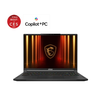 Ноутбук MSI Stealth A16 AI+ A3XWJG-084XUA 16" QHD+ 240Hz OLED, Ryzen AI 9 HX 370_12C_24T, 32GB, F1TB, NVD5090-24, DOS, чорний