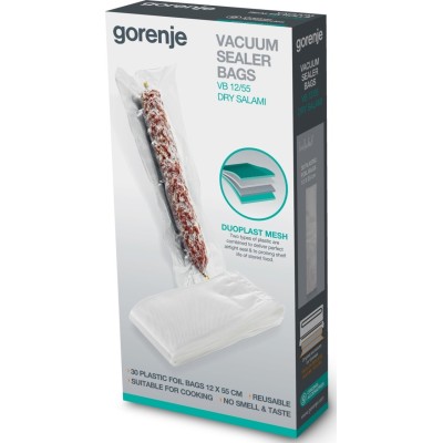 Пакети для вакуумування Gorenje, 55х12см, 30 шт (VB12/55) Пакети для вакуумування Gorenje, 55х12см, 30 шт (VB12/55)
