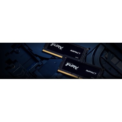 Пам'ять ноутбука Kingston DDR5 64GB KIT (32GBx2) 4800 FURY Impact (KF548S38IBK2-64)