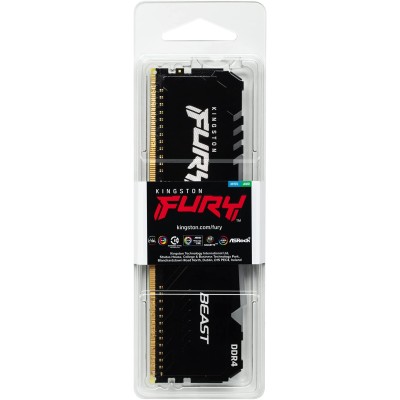 Пам'ять ПК Kingston DDR4 32GB 3600 FURY Beast RGB (KF436C18BB2A/32)
