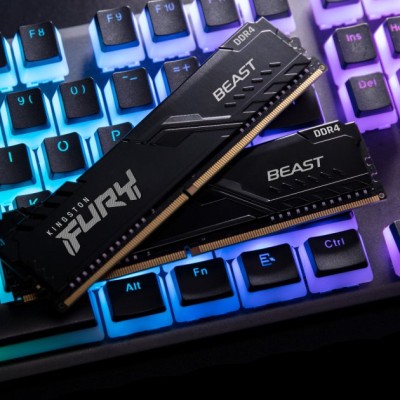 Пам'ять ПК Kingston DDR4 32GB KIT (16GBx2) 3600 FURY Beast (KF436C18BBK2/32) Пам'ять ПК Kingston DDR4 32GB KIT (16GBx2) 3600 FURY Beast (KF436C18BBK2/32)
