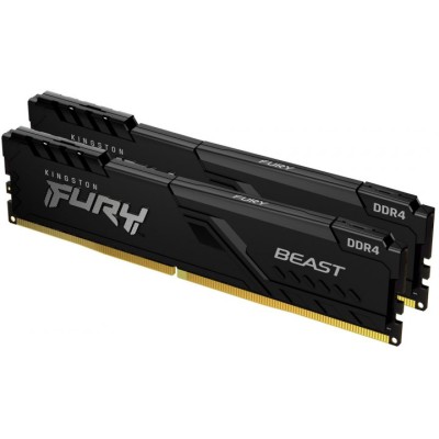 Пам'ять ПК Kingston DDR4 32GB KIT (16GBx2) 3600 FURY Beast (KF436C18BBK2/32) Пам'ять ПК Kingston DDR4 32GB KIT (16GBx2) 3600 FURY Beast (KF436C18BBK2/32)