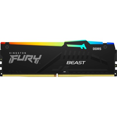 Пам'ять ПК Kingston DDR5 16GB 5600 FURY Beast RGB (KF556C40BBA-16) Пам'ять ПК Kingston DDR5 16GB 5600 FURY Beast RGB (KF556C40BBA-16)