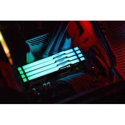 Пам'ять ПК Kingston DDR5 16GB 5600 FURY Beast RGB (KF556C40BBA-16) Пам'ять ПК Kingston DDR5 16GB 5600 FURY Beast RGB (KF556C40BBA-16)