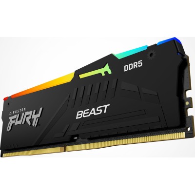 Пам'ять ПК Kingston DDR5 16GB 5600 FURY Beast RGB (KF556C40BBA-16) Пам'ять ПК Kingston DDR5 16GB 5600 FURY Beast RGB (KF556C40BBA-16)