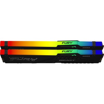Пам'ять ПК Kingston DDR5 16GB 5600 FURY Beast RGB (KF556C40BBA-16) Пам'ять ПК Kingston DDR5 16GB 5600 FURY Beast RGB (KF556C40BBA-16)