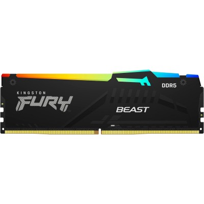 Пам'ять ПК Kingston DDR5 16GB 6000 FURY Beast RGB XMP (KF560C30BBA-16)