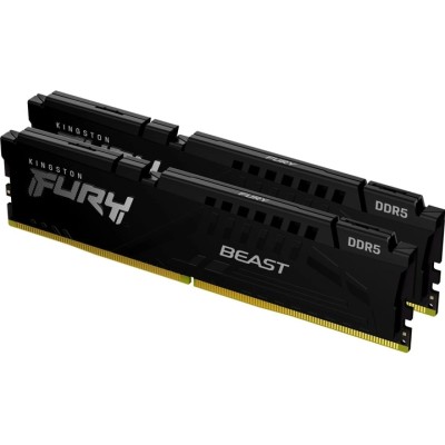 Пам'ять ПК Kingston DDR5 16GB KIT (8GBx2) 5200 FURY Beast (KF552C40BBK2-16)