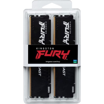 Пам'ять ПК Kingston DDR5 32GB KIT (16GBx2) 5600 FURY Beast EXPO (KF556C36BBEK2-32)
