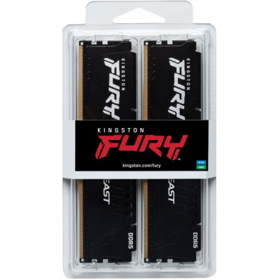 Пам'ять ПК Kingston DDR5 32GB KIT (16GBx2) 6000 Beast XMP (KF560C30BBK2-32)