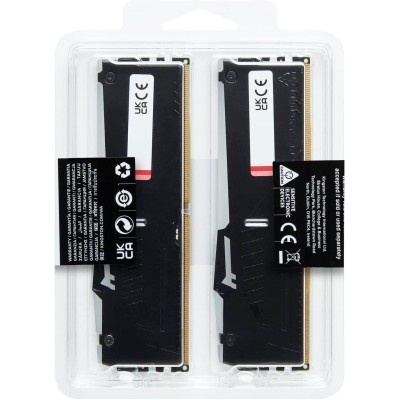Пам'ять ПК Kingston DDR5 64GB KIT (32GBx2) 5600 FURY Beast RGB XMP (KF556C40BBAK2-64)
