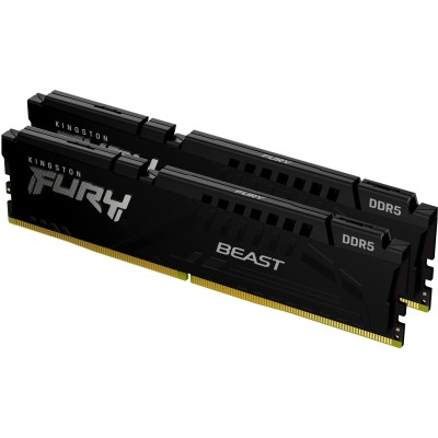 Пам'ять ПК Kingston DDR5 64GB KIT (32GBx2) 6000 FURY Beast EXPO (KF560C36BBEK2-64)