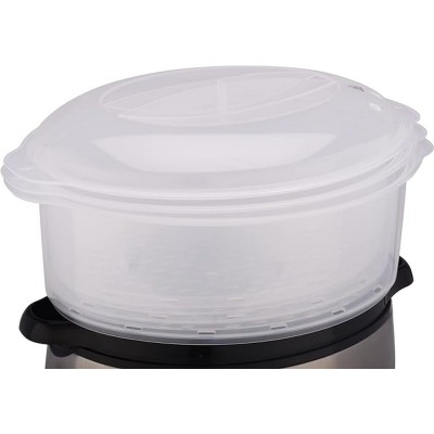 Пароварка Russell Hobbs Cook&Home 800Вт, чаша-3/3/3л, резервуар для води -1л, механічне керування, 3 яруси, метал/пластик, чорни Пароварка Russell Hobbs Cook&Home 800Вт, чаша-3/3/3л, резервуар для води -1л, механічне керування, 3 яруси, метал/пластик, чорни