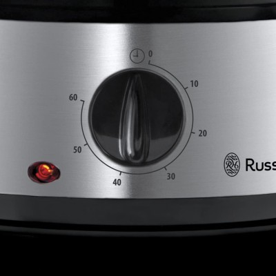 Пароварка Russell Hobbs Cook&Home 800Вт, чаша-3/3/3л, резервуар для води -1л, механічне керування, 3 яруси, метал/пластик, чорни Пароварка Russell Hobbs Cook&Home 800Вт, чаша-3/3/3л, резервуар для води -1л, механічне керування, 3 яруси, метал/пластик, чорни