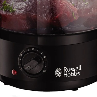 Пароварка Russell Hobbs Kitchen Collection 400Вт, чаша-2.3/3.3л, резервуар для води -0.5л, механічне керування, 3 яруси, пластик Пароварка Russell Hobbs Kitchen Collection 400Вт, чаша-2.3/3.3л, резервуар для води -0.5л, механічне керування, 3 яруси, пластик