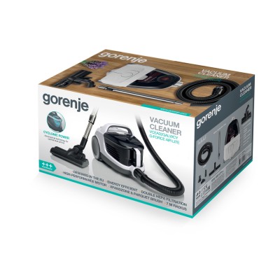 Пилосос Gorenje контейнерний, 700Вт, конт пил -3.3л, HEPA, щітка Xpand Zone, чорний (VCEA02GALWCY) Пилосос Gorenje контейнерний, 700Вт, конт пил -3.3л, HEPA, щітка Xpand Zone, чорний (VCEA02GALWCY)