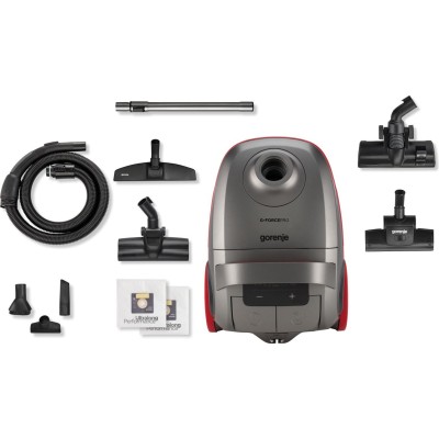 Пилосос Gorenje мішковий, 700Вт, 3л, HEPA, щітка Xpand Zone, turbo brush, телескоп, чорний графіт (VCEA24GPRA) Пилосос Gorenje мішковий, 700Вт, 3л, HEPA, щітка Xpand Zone, turbo brush, телескоп, чорний графіт (VCEA24GPRA)