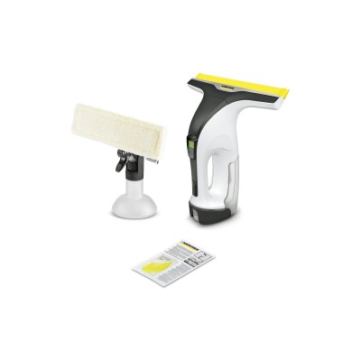 Пилосос Karcher віконний WV 4-4 Plus, вода -0.15л, автон. робота до 40хв, вага-0.76кг, дисплей, вібропад, білий (аккум. 2.443-00