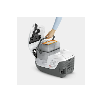 Пилосос Karcher миючий DS 6 Plus, 650Вт, конт пил -0.6л, вода -2 л, НЕРА, білий (1.195-252.0)