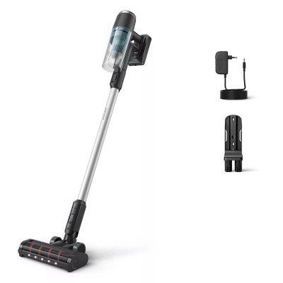 Пилосос Philips безпровідний 3000 Series, конт пил -0.27л, автон. робота до 60хв, вага-1.5кг, турборежим, сірий (XC3031/01)