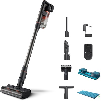 Пилосос Philips безпровідний Aqua Plus, 7000 Series, конт пил -0.6л, автон. робота до 80хв, вага-1.7кг, турборежим, чорний (XC70