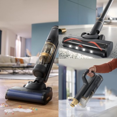 Пилосос Philips безпровідний AquaTrio, вологе прибирання, конт пил -0.42л, автон. робота до 25хв, PowerCyclone Aqua, турборежим,