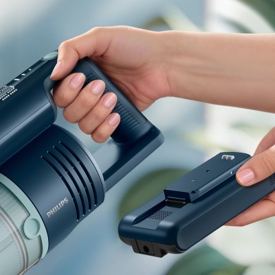 Пилосос Philips безпровідний Flex Series 5000, вологе прибирання, конт пил -0.27л, автон. робота до 60хв, PowerCyclone 10, сіро- Пилосос Philips безпровідний Flex Series 5000, вологе прибирання, конт пил -0.27л, автон. робота до 60хв, PowerCyclone 10, сіро-
