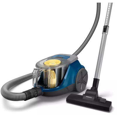 Пилосос Philips контейнерний 2000 series, 850Вт, конт пил -1,3л, мікрофібра, синьо-жовтий (XB2125/09)