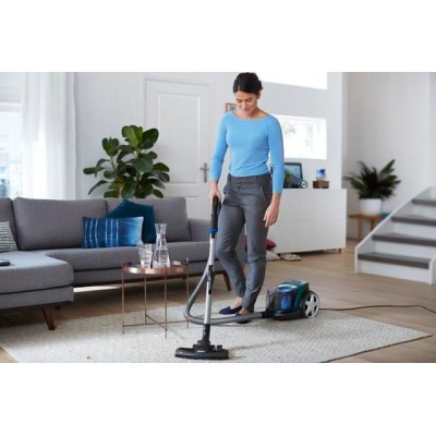 Пилосос Philips контейнерний 3000 series , 900Вт, конт пил -1,5л, НЕРА, турбощітка, чорно-зелений (FC9334/09)