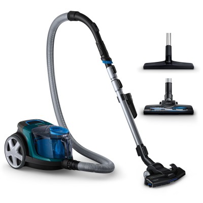 Пилосос Philips контейнерний 3000 series , 900Вт, конт пил -1,5л, НЕРА, турбощітка, чорно-зелений (FC9334/09)