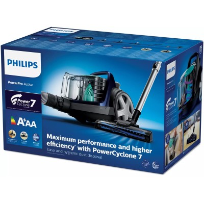 Пилосос Philips контейнерний 5000 series, 900Вт, конт пил -1,5л, НЕРА, турбощітка, синій (FC9556/09) Пилосос Philips контейнерний 5000 series, 900Вт, конт пил -1,5л, НЕРА, турбощітка, синій (FC9556/09)