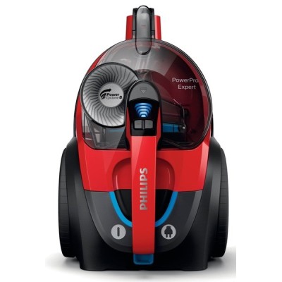 Пилосос Philips контейнерний PowerPro Expert, 900Вт, конт пил -2л, НЕРА, чорно-червоний (FC9729/09)