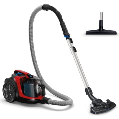 Пилосос Philips контейнерний PowerPro Expert, 900Вт, конт пил -2л, НЕРА, чорно-червоний (FC9729/09)
