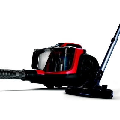 Пилосос Philips контейнерний PowerPro Expert, 900Вт, конт пил -2л, НЕРА, чорно-червоний (FC9729/09)