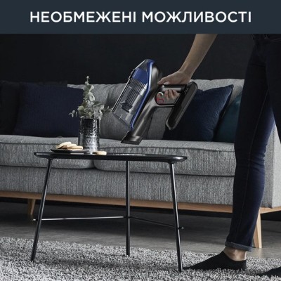 Пилосос Rowenta безпровідний Xforce Flex 14.60 Aqua, 200Вт, вологе прибирання, конт пил -0.9л, автон. робота до 70хв, НЕРА, чорн Пилосос Rowenta безпровідний Xforce Flex 14.60 Aqua, 200Вт, вологе прибирання, конт пил -0.9л, автон. робота до 70хв, НЕРА, чорн