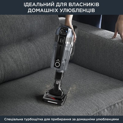 Пилосос Rowenta безпровідний X-Force Flex 14.60 Auto Animal, 48Вт, конт пил -0.9л, автон. робота до 70хв, НЕРА, чорно-сірий (RH9