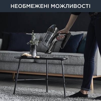 Пилосос Rowenta безпровідний X-Force Flex 14.60 Auto Animal, 48Вт, конт пил -0.9л, автон. робота до 70хв, НЕРА, чорно-сірий (RH9