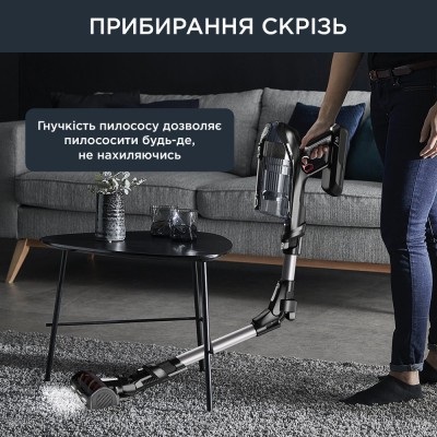 Пилосос Rowenta безпровідний X-Force Flex 14.60 Auto Animal, 48Вт, конт пил -0.9л, автон. робота до 70хв, НЕРА, чорно-сірий (RH9
