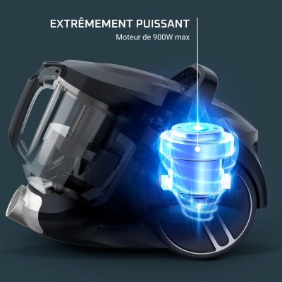 Пилосос Rowenta контейнерний Compact Power XXL Classic + Kit, 900Вт, конт пил -2.5л, HEF system, чорний (RO4B25EA) Пилосос Rowenta контейнерний Compact Power XXL Classic + Kit, 900Вт, конт пил -2.5л, HEF system, чорний (RO4B25EA)
