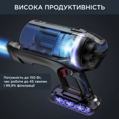 Пилосос Rowenta безпровідний X-Force Flex 12.60 Auto Aqua, 320Вт, конт пил -0.1л, автон. робота до 45хв, вага-3кг, НЕРА, чорно- Пилосос Rowenta безпровідний X-Force Flex 12.60 Auto Aqua, 320Вт, конт пил -0.1л, автон. робота до 45хв, вага-3кг, НЕРА, чорно-
