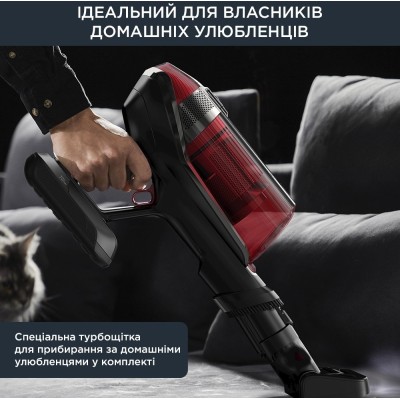 Пилосос Rowenta безпровідний X-Force Flex 12.60 Auto Animal, 320Вт, конт пил -0.9л, автон. робота до 45хв, вага-3кг, НЕРА, чорно Пилосос Rowenta безпровідний X-Force Flex 12.60 Auto Animal, 320Вт, конт пил -0.9л, автон. робота до 45хв, вага-3кг, НЕРА, чорно